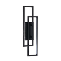 WANDLEUCHTE Torello, Schwarz, 50cm - Schwarz, Metall (5.7/50/18.5cm) - KOSILUM