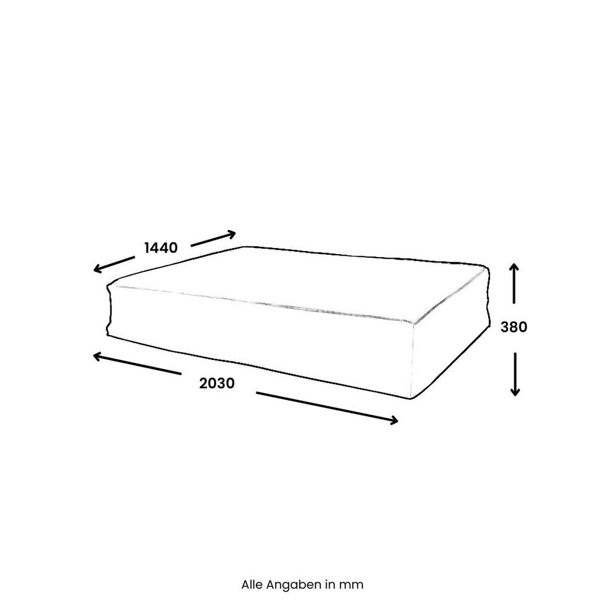 ABDECKUNG CAPE VALENCIA - Schwarz - Schwarz, Textil (144/38/203cm) - Home Deluxe