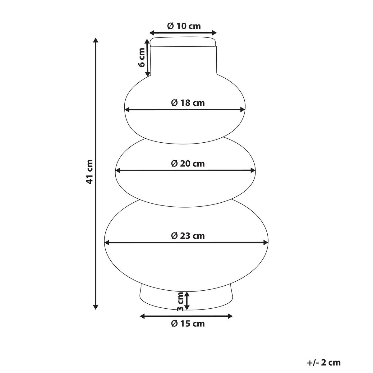 DEKOVASE Seegras natürlich Marang - Naturfarben, Naturmaterialen (41cm) - Beliani