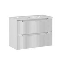 WASCHTISCH 80cm Riva Weiß - Weiß, Holzwerkstoff (80/57/40cm) - Petits-meubles