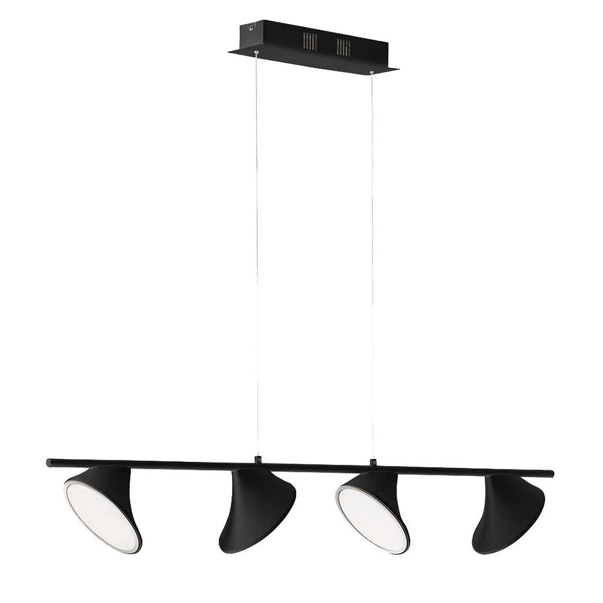 LED HÄNGELEUCHTE Schwarz Metall - Schwarz, Metall (105/12/150cm) - Wofi