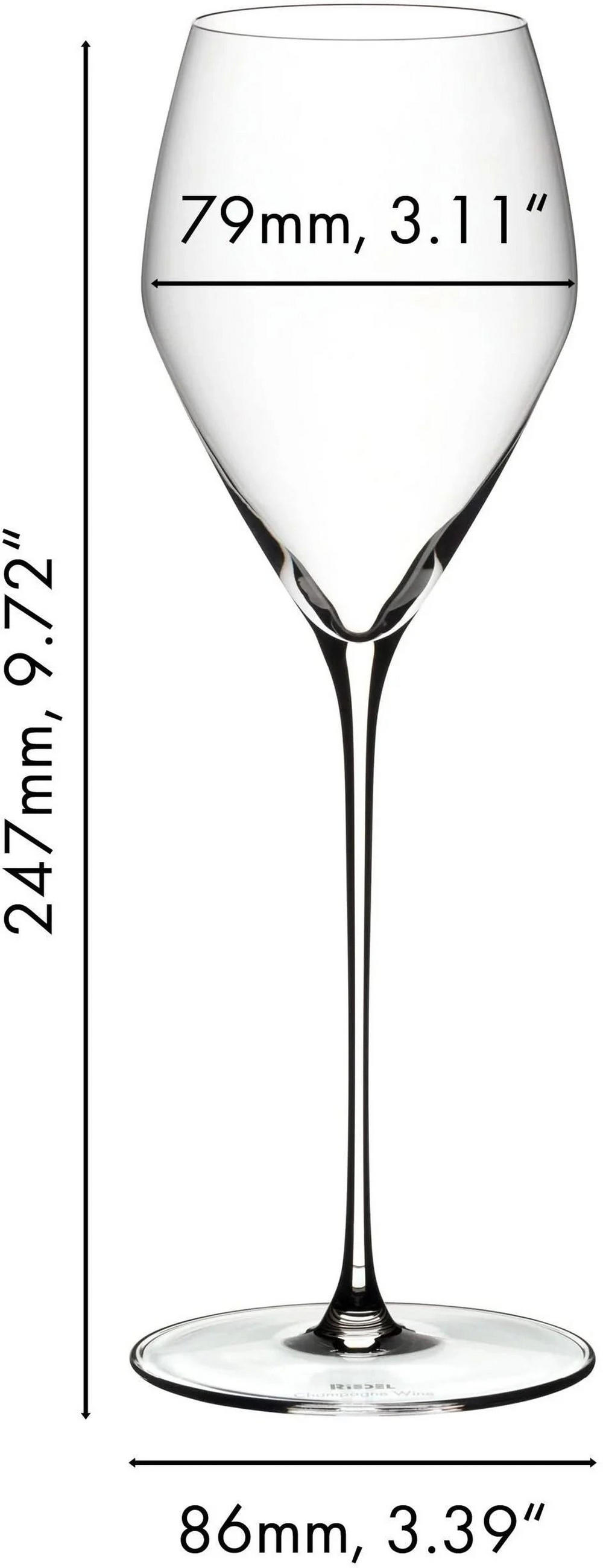 CHAMPAGNER WEINGLÄSER Veloce transparent 327 ml 4er Set - Transparent, Glas (0.33L) - Riedel