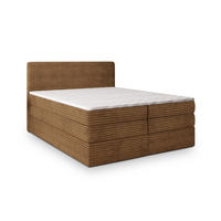 BOXSPRINGBETT LUNERA 140x200 cm mit Matratze und Topper - Kupferfarben - Kupferfarben, Holz (140/200cm) - MASSENO