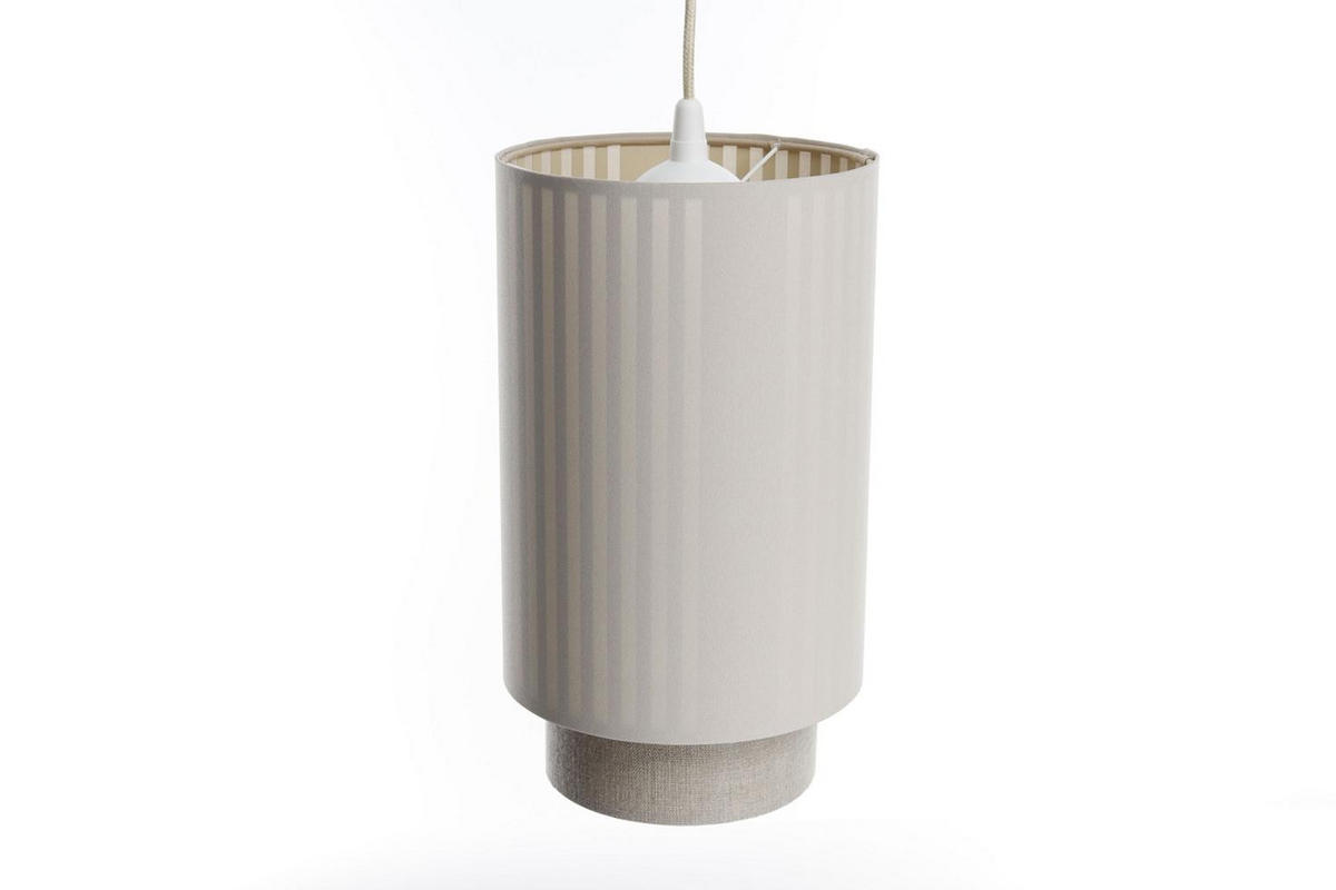 HÄNGELEUCHTE Beige 20/105 cm - Beige, Kunststoff (35/0.3/105cm) - ONZENO