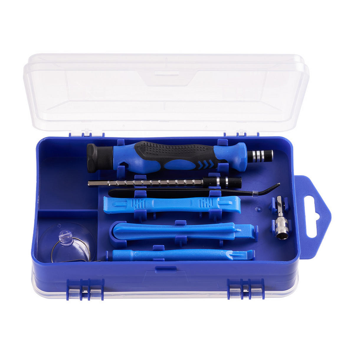 SCHRAUBENDREHER-SET 98 Schraubenbits 115-in-1 multifunktionales in Blau für Feinmechaniker 17,8 x 10,5 x 5,1 cm - Blau, Metall (10.5/17.8/5.1cm) - Livingandhome