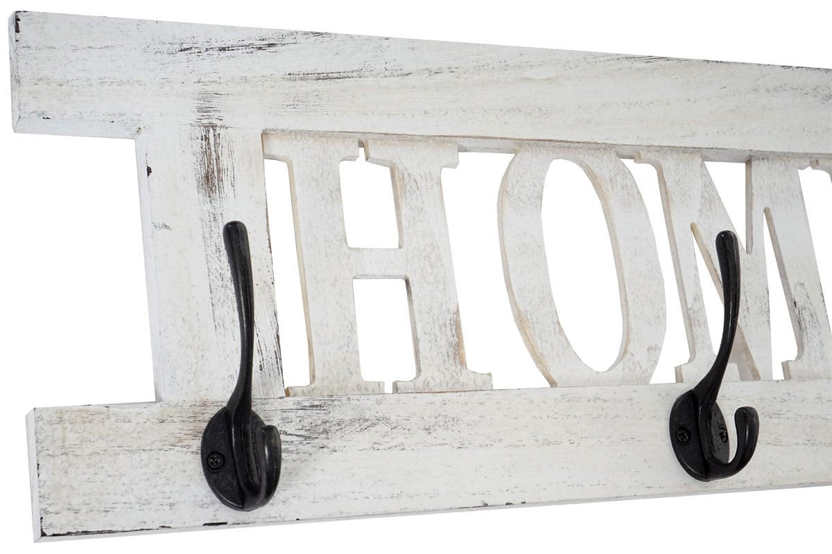 WANDGARDEROBE HOME SHABBY-LOOK Cremeweiß - Weiß, Holz (55/21/7cm) - MCW