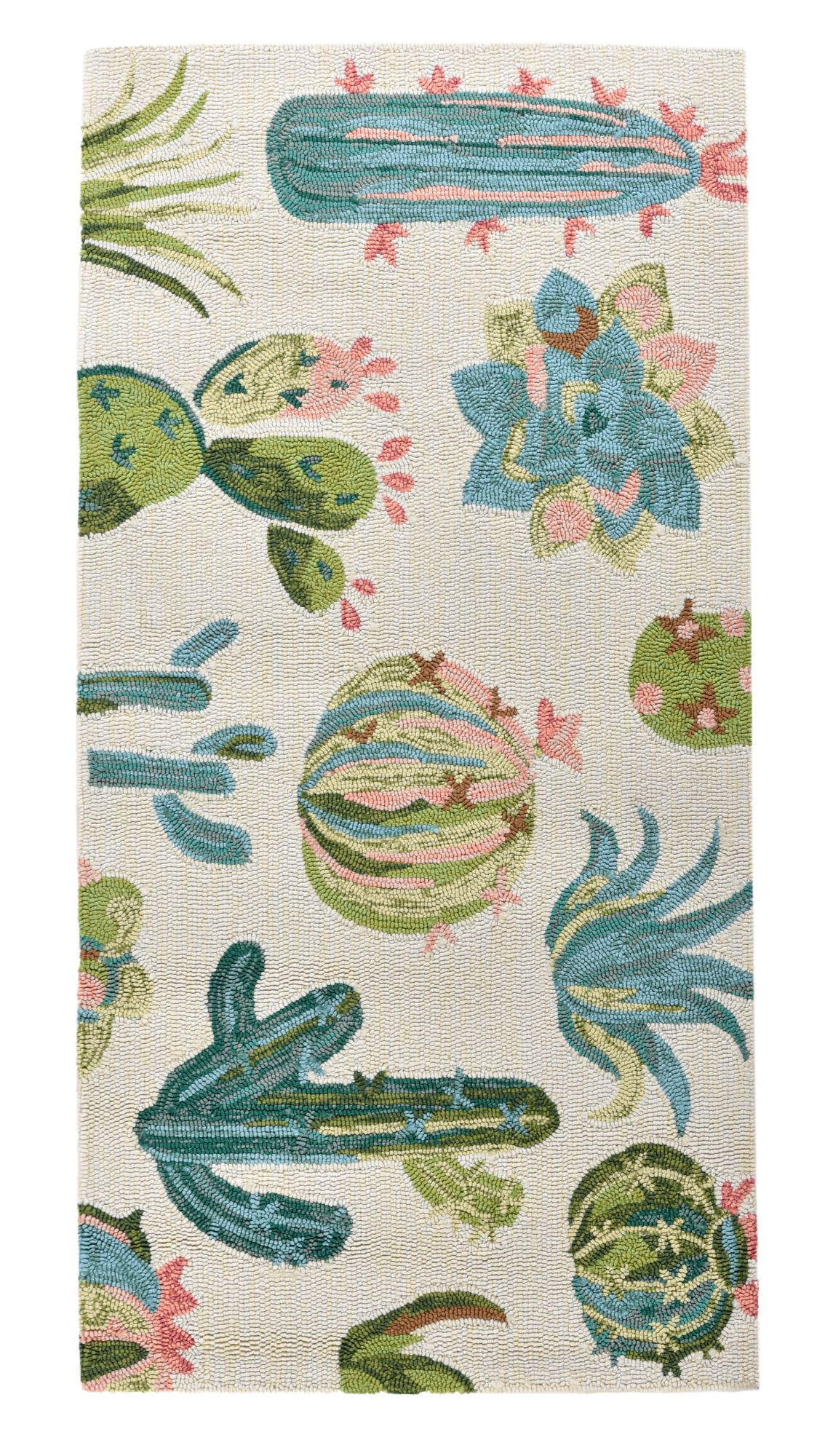 OUTDOORTEPPICH Rosetta 70x140 cm - Weiß, Textil (70/140cm) - Gino Falcone