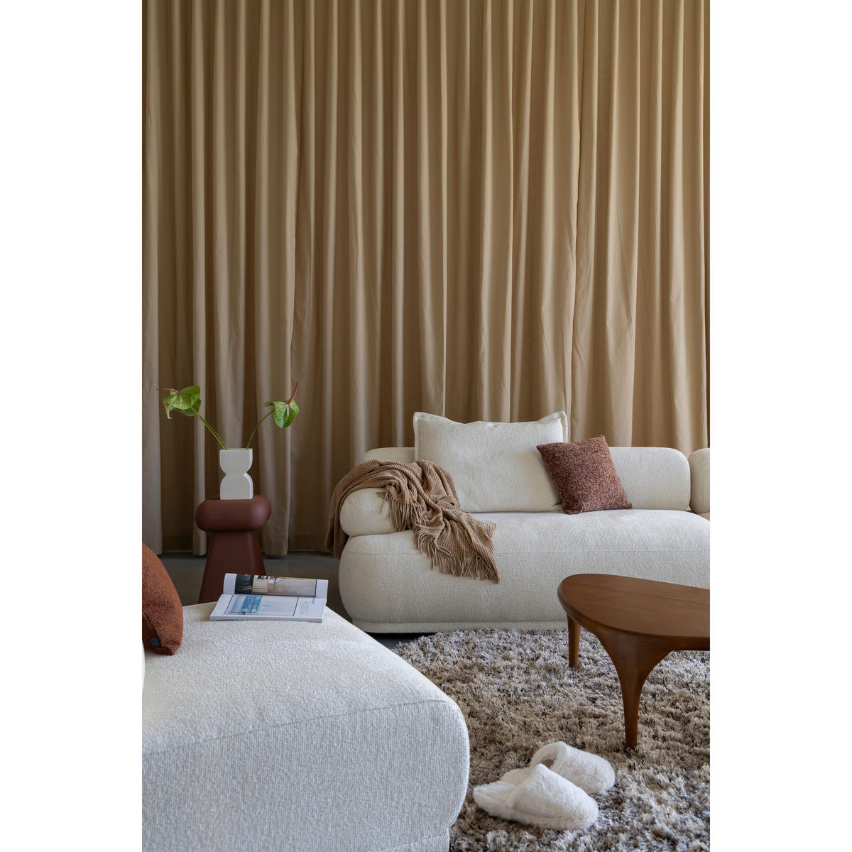 SOFA 3-SITZER Rembrandt Beige - Beige, Kunststoff (316/68/97cm) - Zuiver