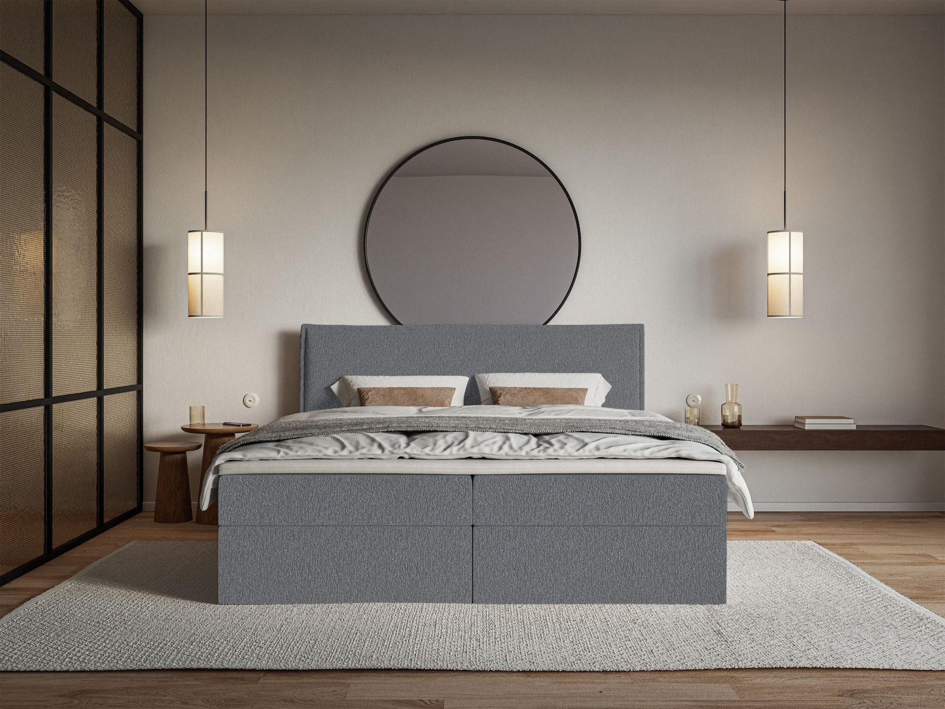 BOXBETT Softie Graphitgrau Chenille 180x200 cm - Graphitfarben, Textil (180/200cm) - Selsey