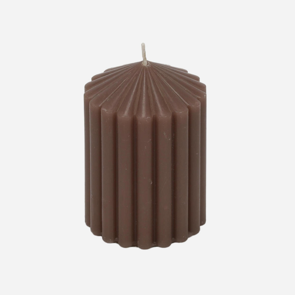 DEKOKERZE 7/7/10 cm - Braun, Paraffin (7/10/7cm) - Home Styling Collection
