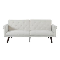 SCHLAFSOFA 2-Sitzer mit verstellbaren Rückenlehnen, 2-in-1 Gästebett und 6-Punkt-Konstruktion, Beige - Beige, Textil (172/70/89cm) - Redom