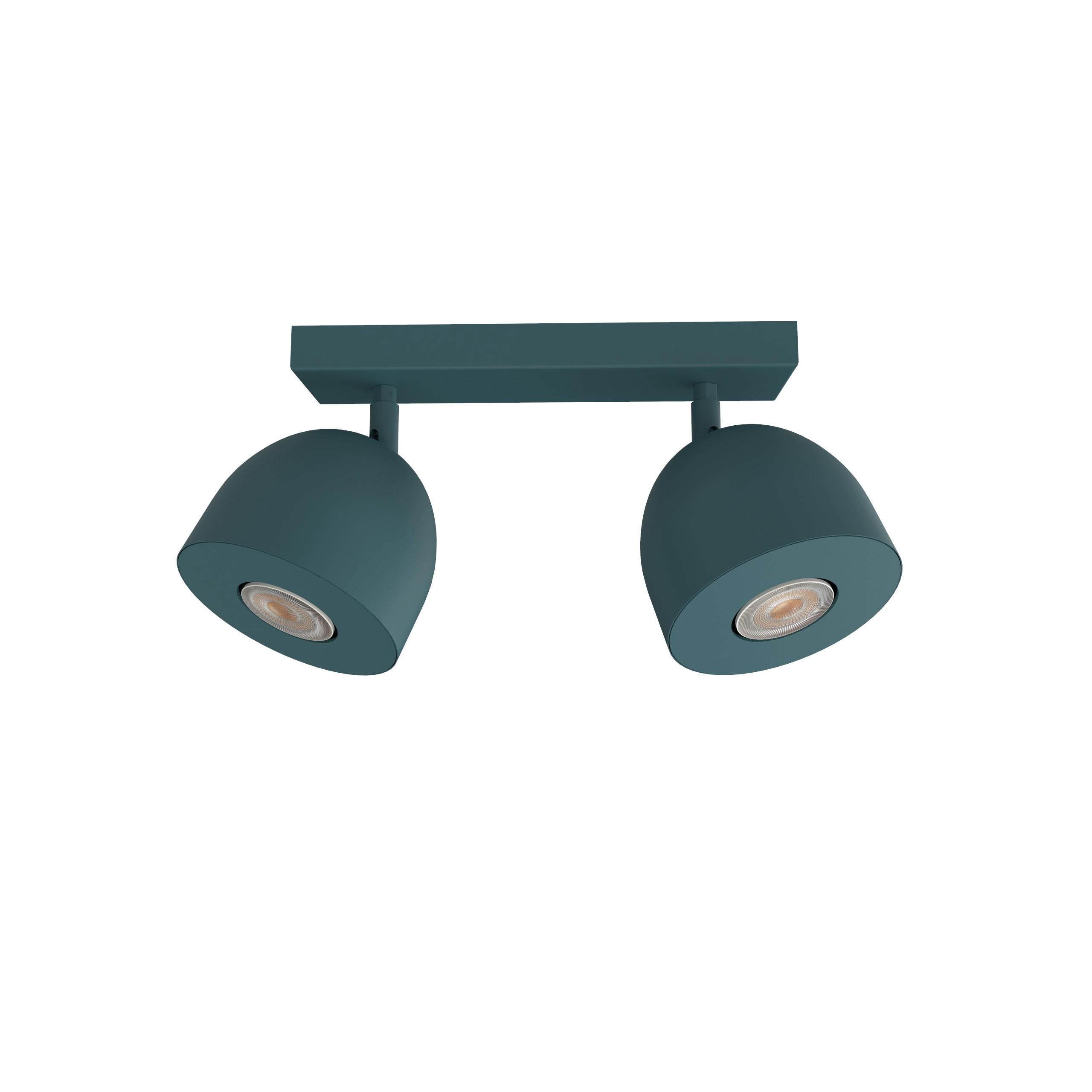 DECKENLEUCHTE Campanella X2 - Blau, Metall (6.5/27/18cm) - Lumicom