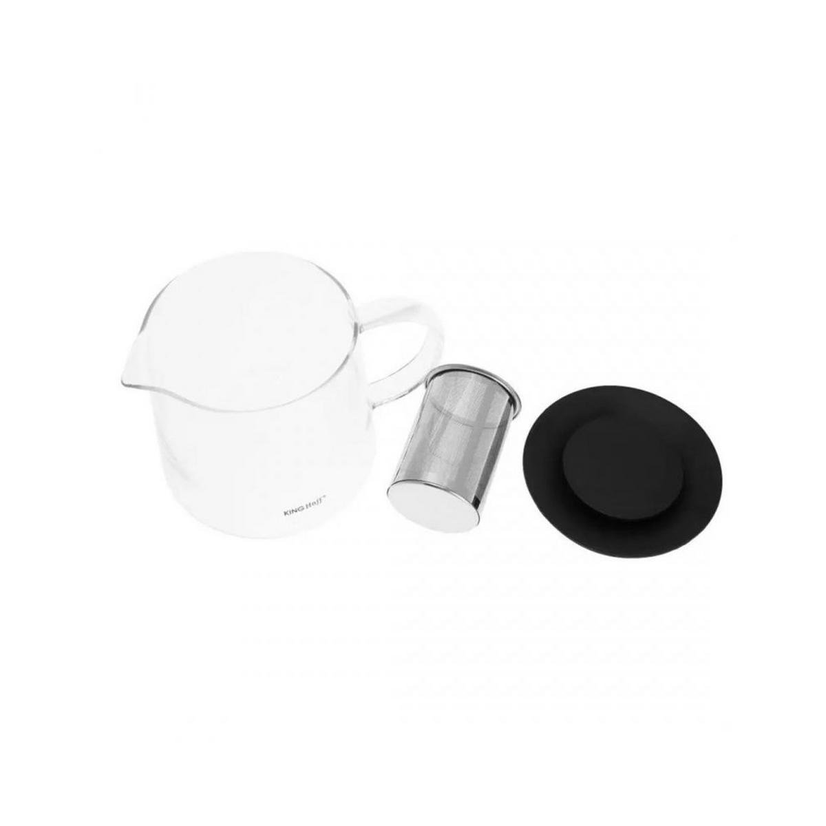 TEEKANNE Schwarz 19/19/13 cm 12191 - Schwarz, Glas (1.5L) - Kinghoff 