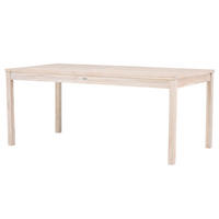 GARTENTISCH - Weiß - Holz teilmassiv - 90 x 75 x 180 cm - Weiß, Holz (180/90/75cm) - home24