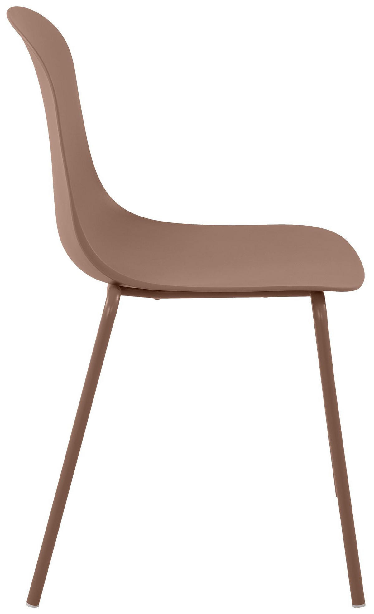 STAPELSTUHL 2 Kunststoff Terracotta - Terracotta, Kunststoff/Metall (51/85/55cm) - CLP
