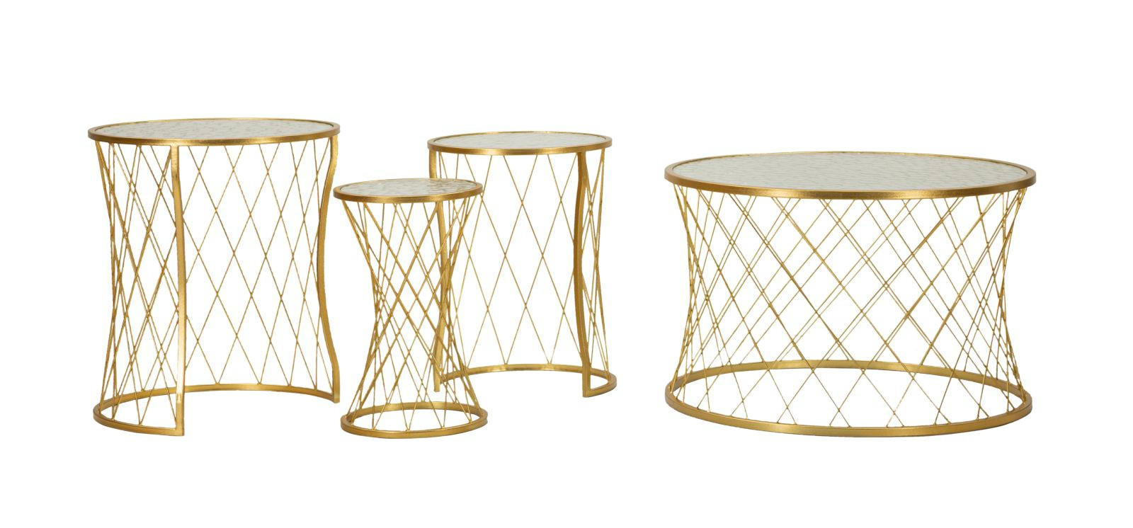 Mauro Ferretti Tische Gold 70x55x70 cm