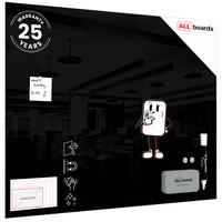GLASBOARD - Schwarz 100x80cm - Schwarz, Glas (100/80/0.8cm) - ALLboards