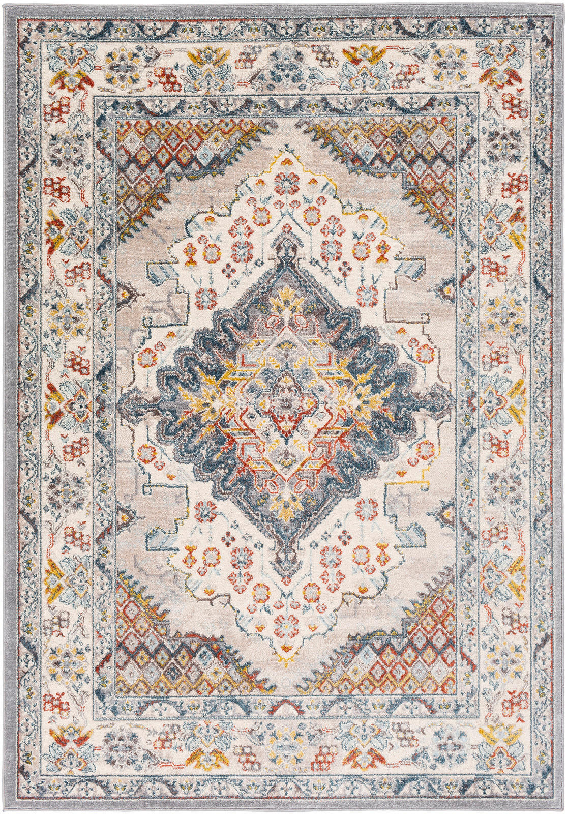 VINTAGE-TEPPICH 200/275 cm Grau - Grau, Naturmaterialien/Textil (200/275cm) - LIVABLISS