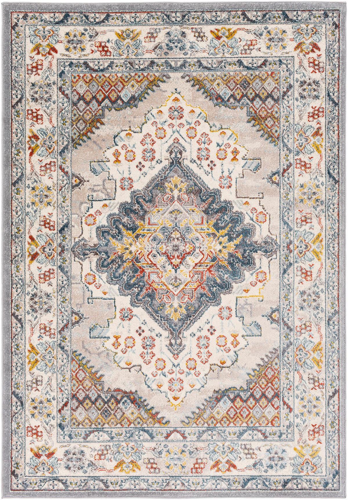 VINTAGE-TEPPICH 200/275 cm Grau - Grau, Naturmaterialien/Textil (200/275cm) - LIVABLISS