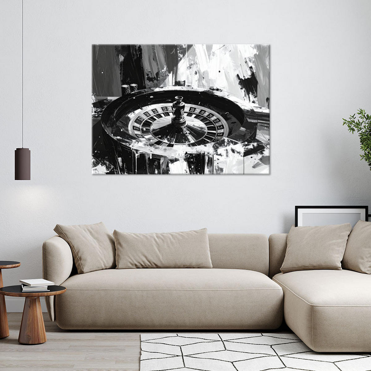 LEINWANDBILD Popkultur 100x70cm - Schwarz, Textil (100/70cm) - Feeby