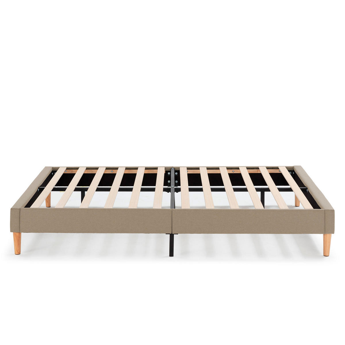 POLSTERBETT + kopfteil 140x190 cm Aura, Beige - Beige, Textil (190/140/90cm) - VS Venta-stock