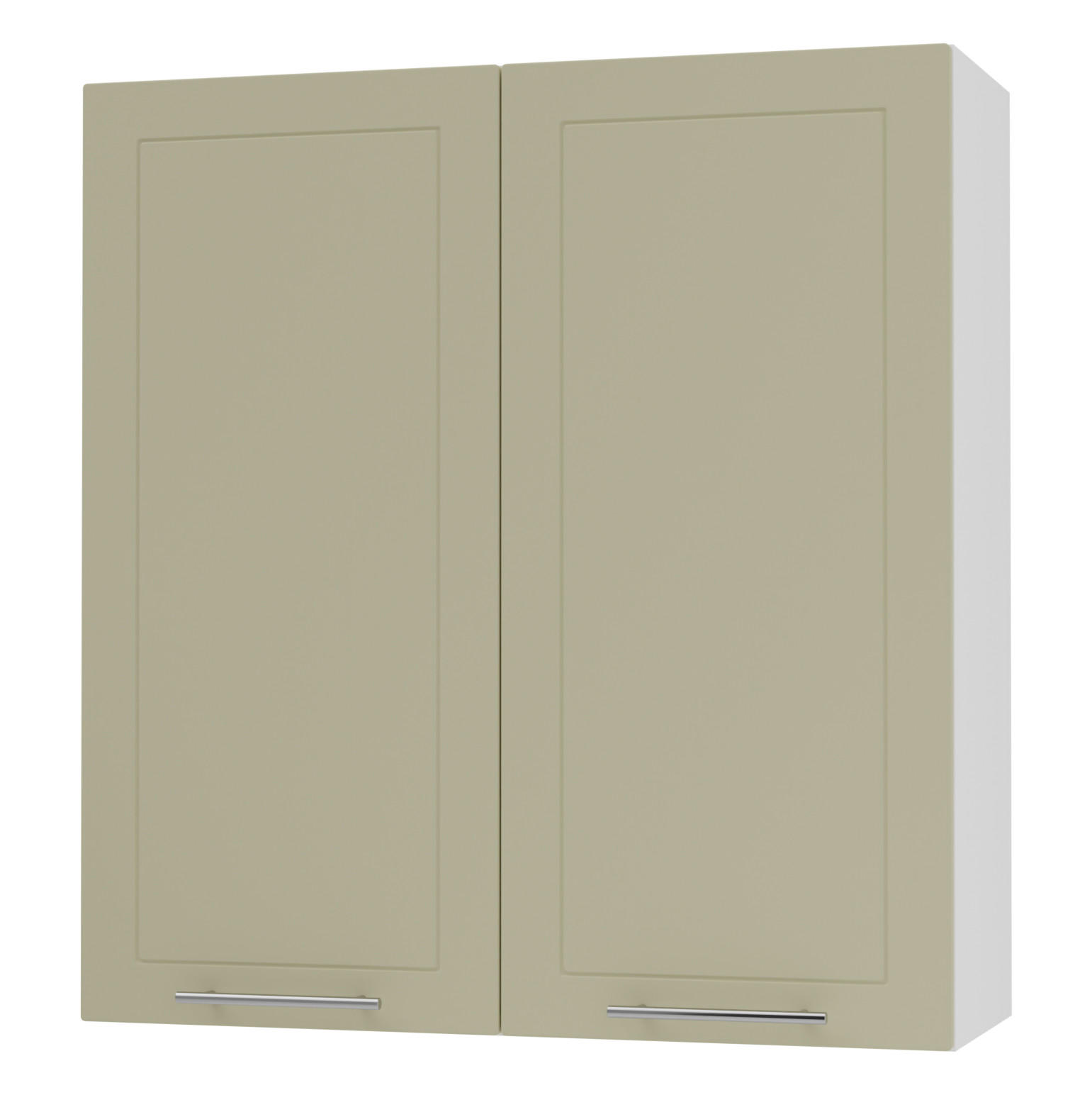 Feldmann-Wohnen Küchenhängeschrank Creme, Weiß 90x96x32.5 cm