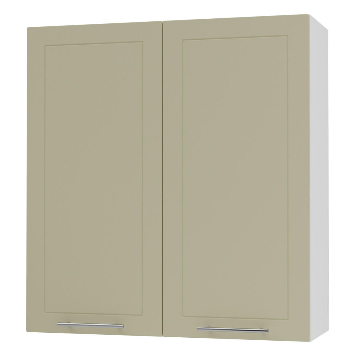 KÜCHENHÄNGESCHRANK Kvantum W4/90 Vanille Matt / Weiß Matt 90 / 32,5 / 96cm - Creme/Weiß, Holz/Holzwerkstoff (90/96/32.5cm) - Feldmann-Wohnen