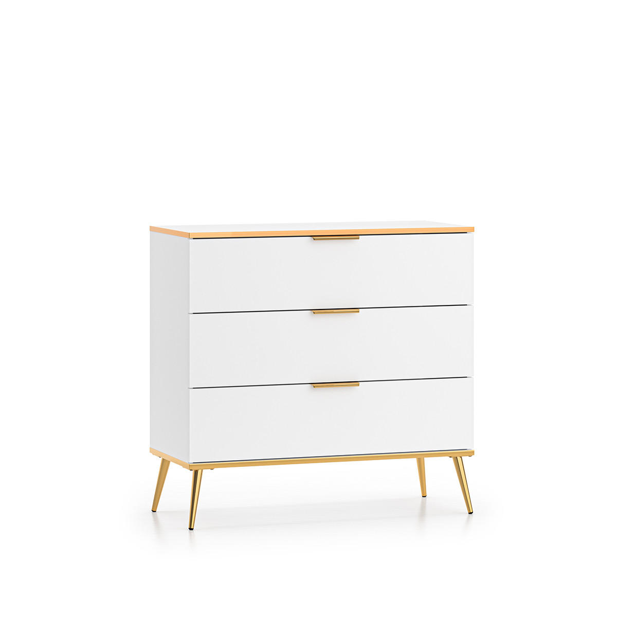 KOMMODE Zora Weiß - Weiß, Holzwerkstoff (92/88/40cm) - Petits-meubles