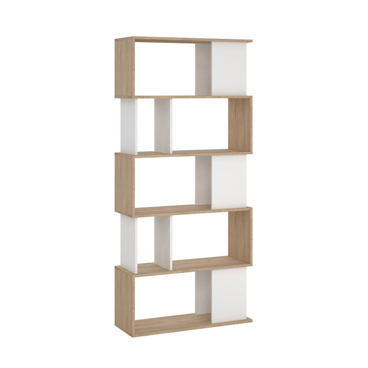 REGAL, Maze, Nussbaum, Holzwerkstoff, 80 x 30 x 174 cm - Nussbaumfarben, Holzwerkstoff (80/174/30cm) - ebuy24