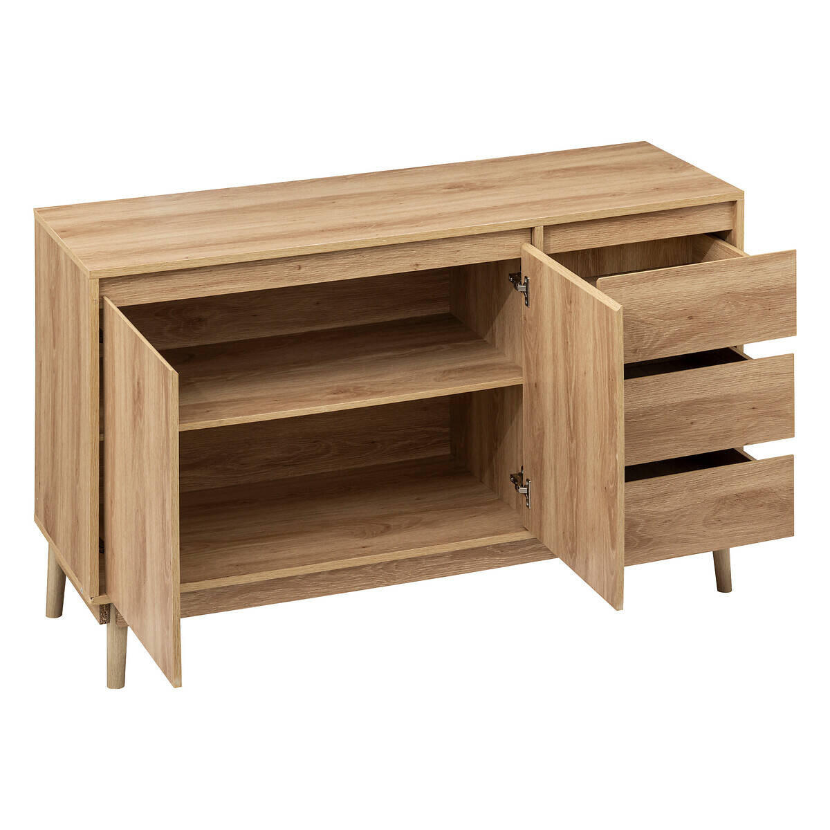 SIDEBOARD Abana 120/39/76 cm - Beige, Holzwerkstoff (39/76/120cm)
