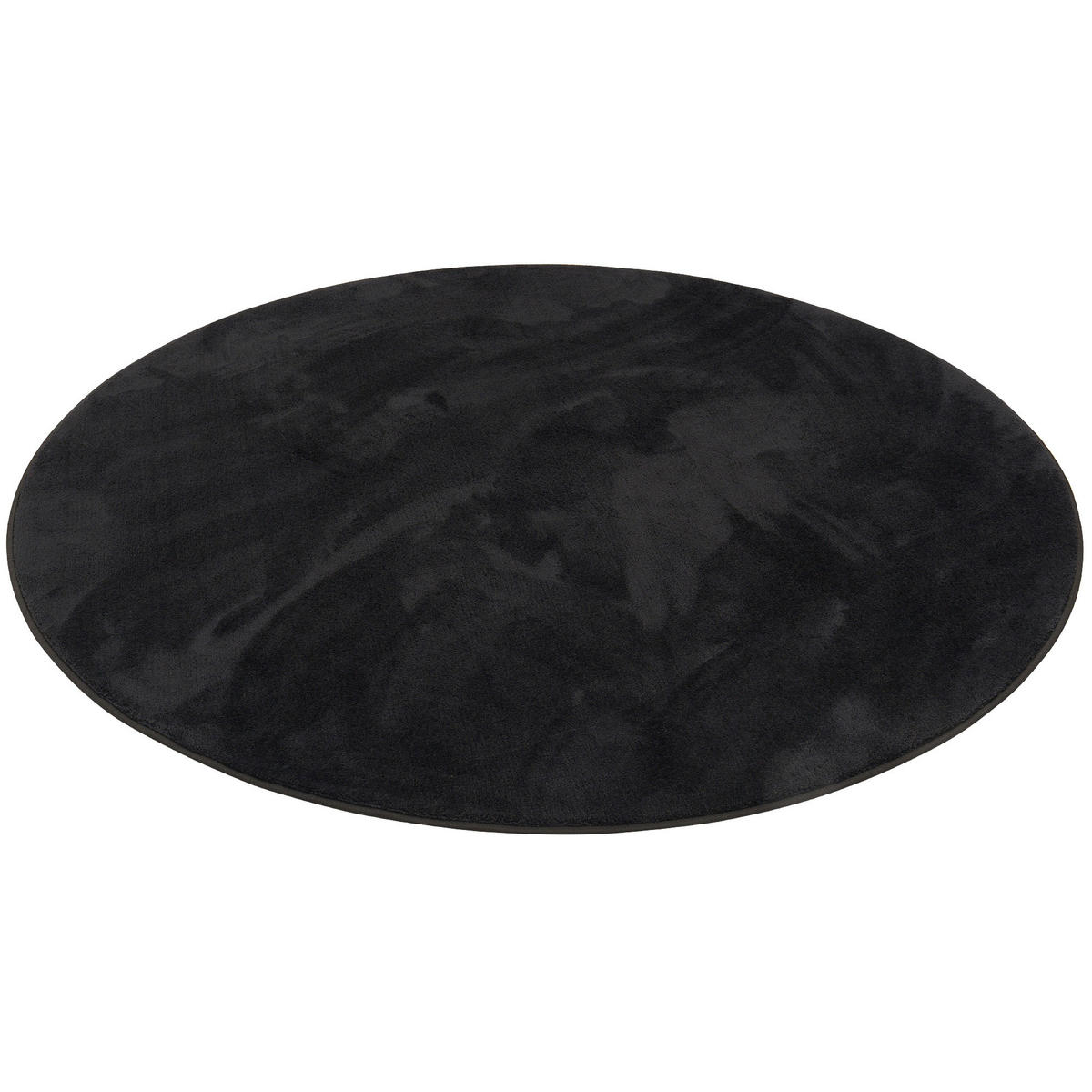 HOCHFLOR LANGFLOR TEPPICH SUPER SOFT MELIA RUND - Schwarz, Textil (200/200cm) - Pergamon