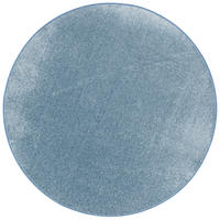 HOCHFLOR VELOURS TEPPICH LUNA RUND - Blau, Textil (133/133cm) - Snapstyle