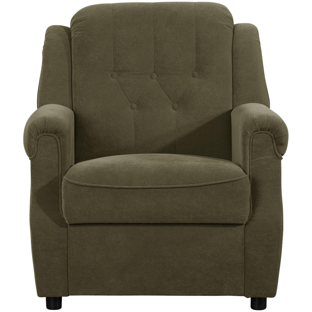 POLSTERSESSEL Kaylyn Flockstoff grün - Grün, Kunststoff (81/89/83cm) - 58aufmkessel