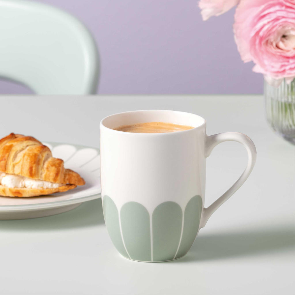 HENKELBECHER Fleur Couleur Vert 290 ml 6er Set - Grün, Keramik (0.29L) - Villeroy & Boch