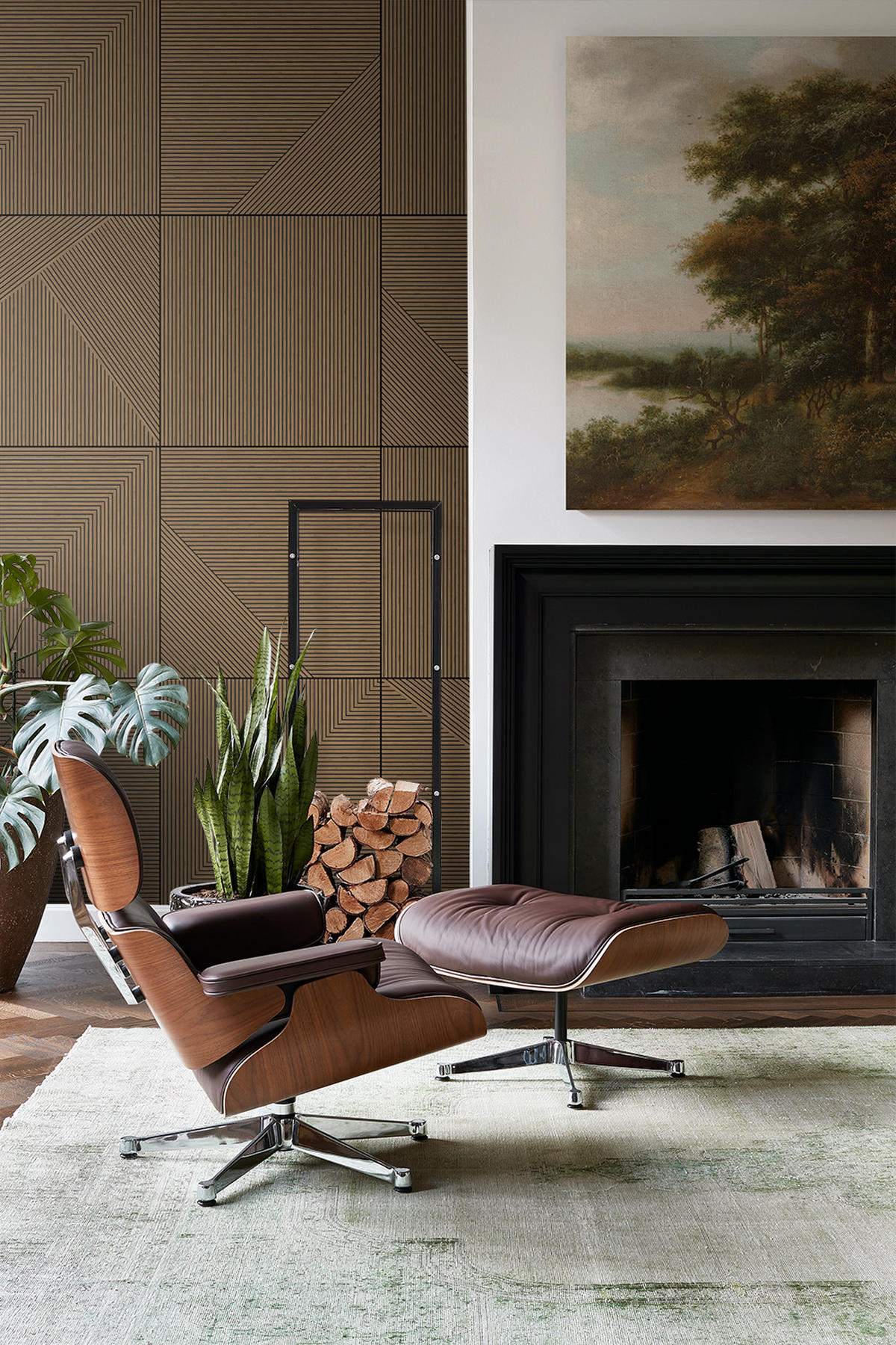 FOTOTAPETE 3D Holzoptik 200 x 279 cm - Braun, Papier (200/279cm) - Origin Wallcoverings