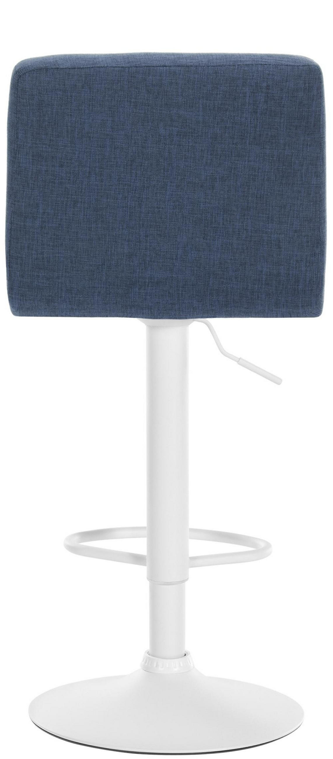 BARHOCKER 2er Set Stoff blau - Blau, Textil/Metall (46/94/47cm) - CLP
