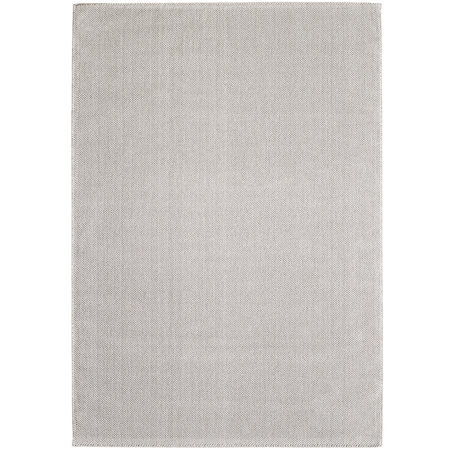 TEPPICH Kurzflor Flachgewebe Uni-Design Polypropylen Wohnzimmer Creme Rechteckig 60x100 - Creme, Textil (60/100cm) - KADIMA DESIGN