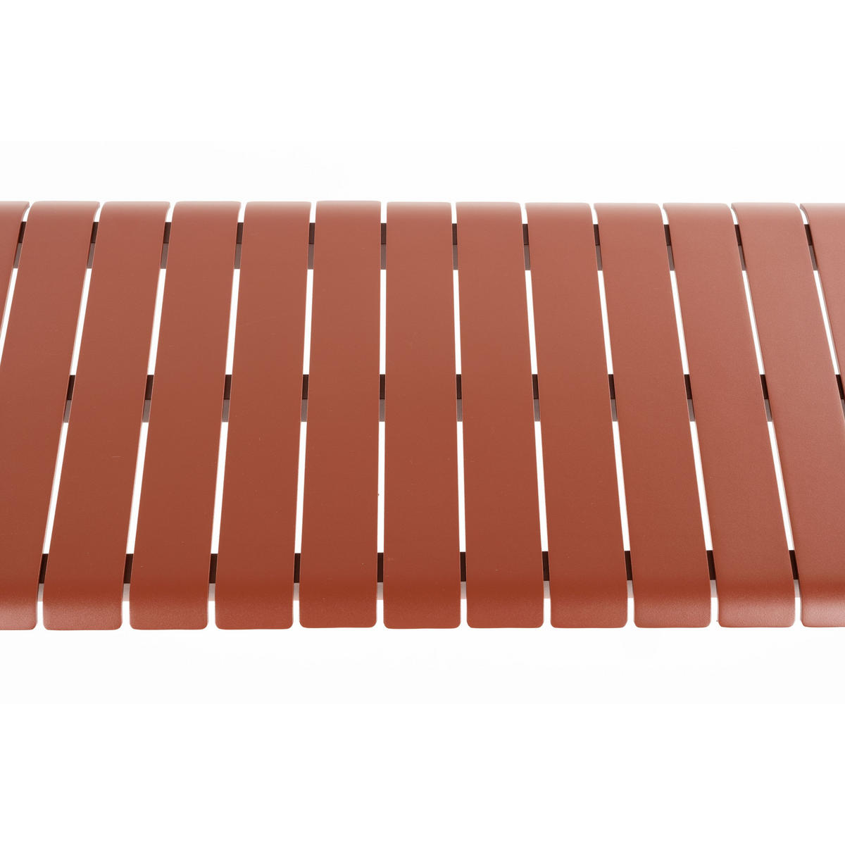 GARTENTISCHBANK Vondel Rot - Rot, Metall (175/45/45cm) - Zuiver
