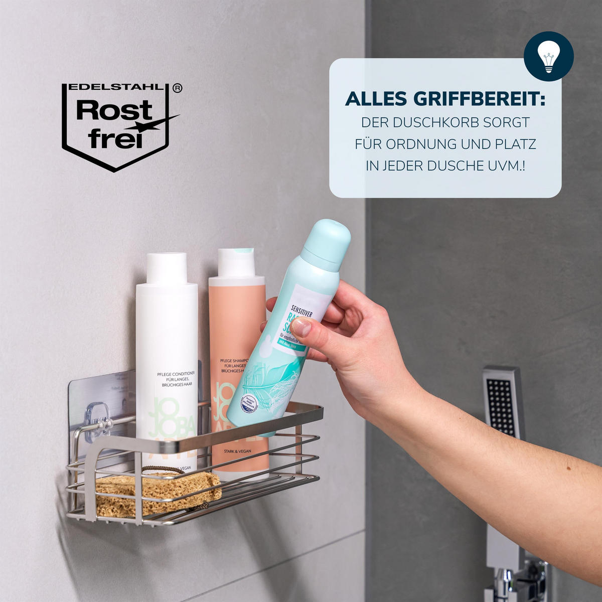 ABLAGEKORB 2er-Set, silber - Edelstahlfarben, Metall (25.5/6.5/10cm) - bremermann