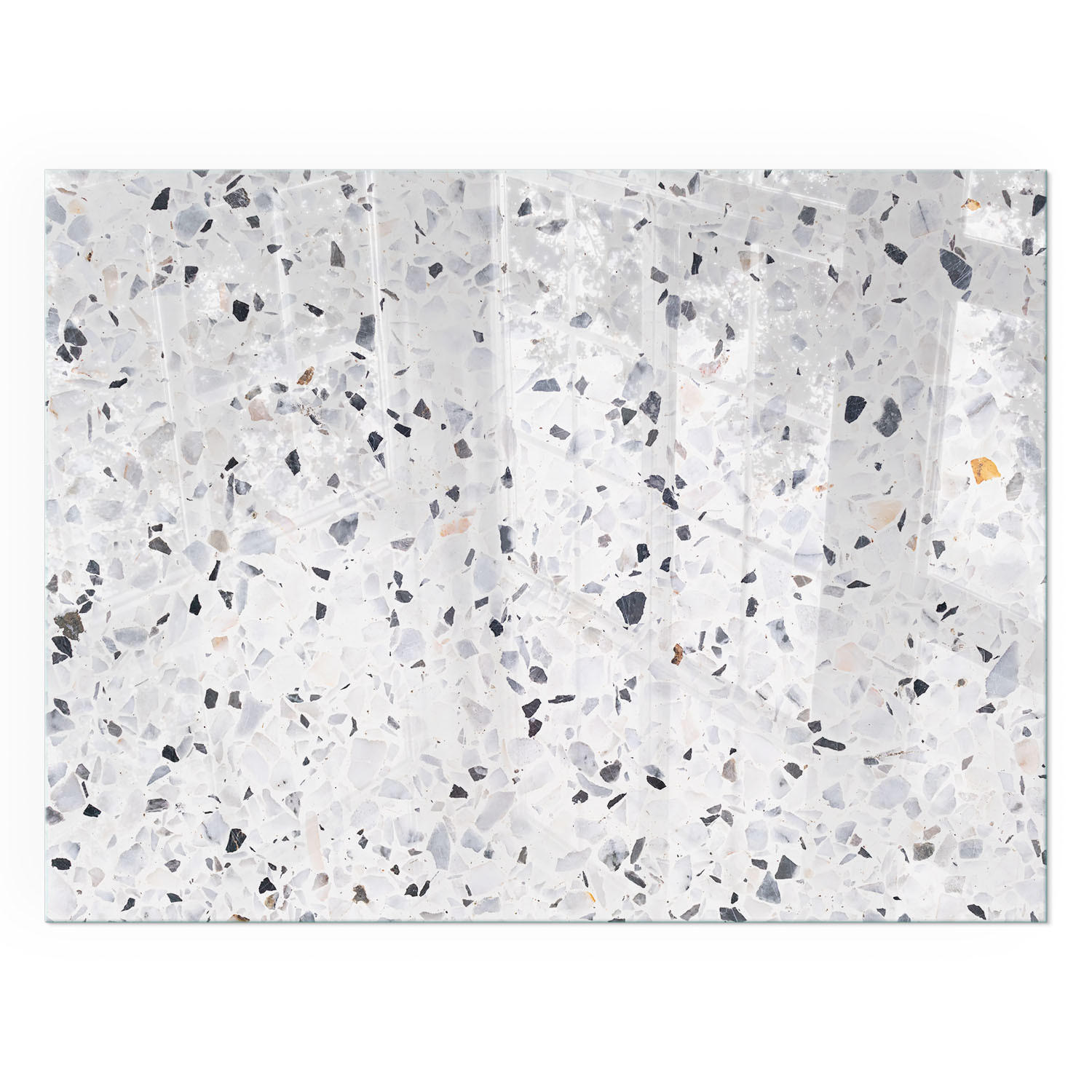 GLASPLATTE für Kamin 80x60 cm - Weiß, Glas (80/60/0.4cm) - TULUP