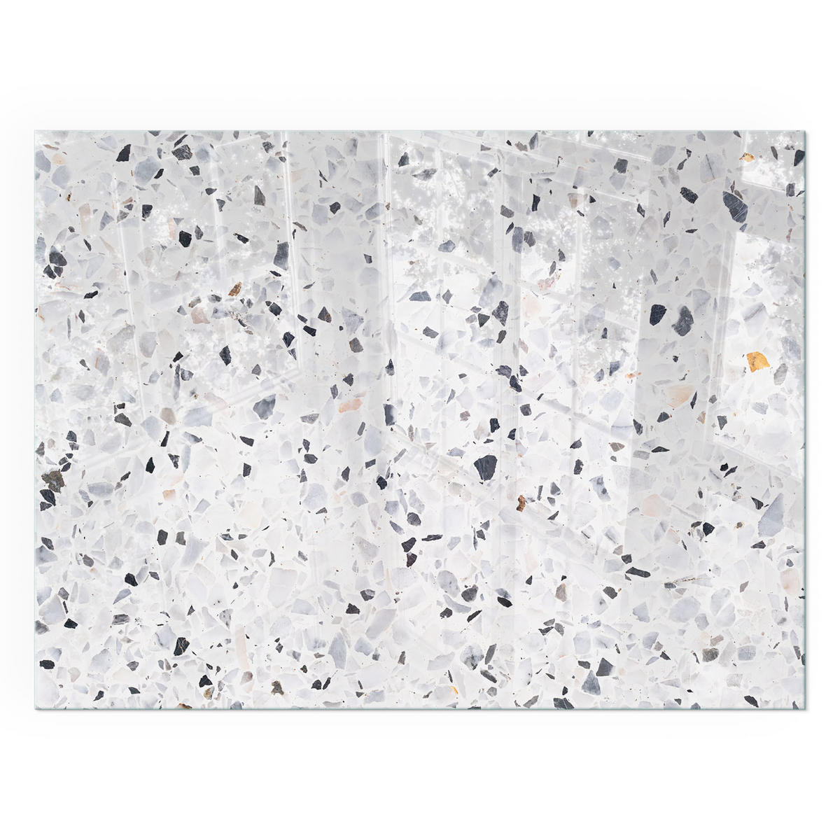 GLASPLATTE für Kamin 80x60 cm - Weiß, Glas (80/60/0.4cm) - TULUP