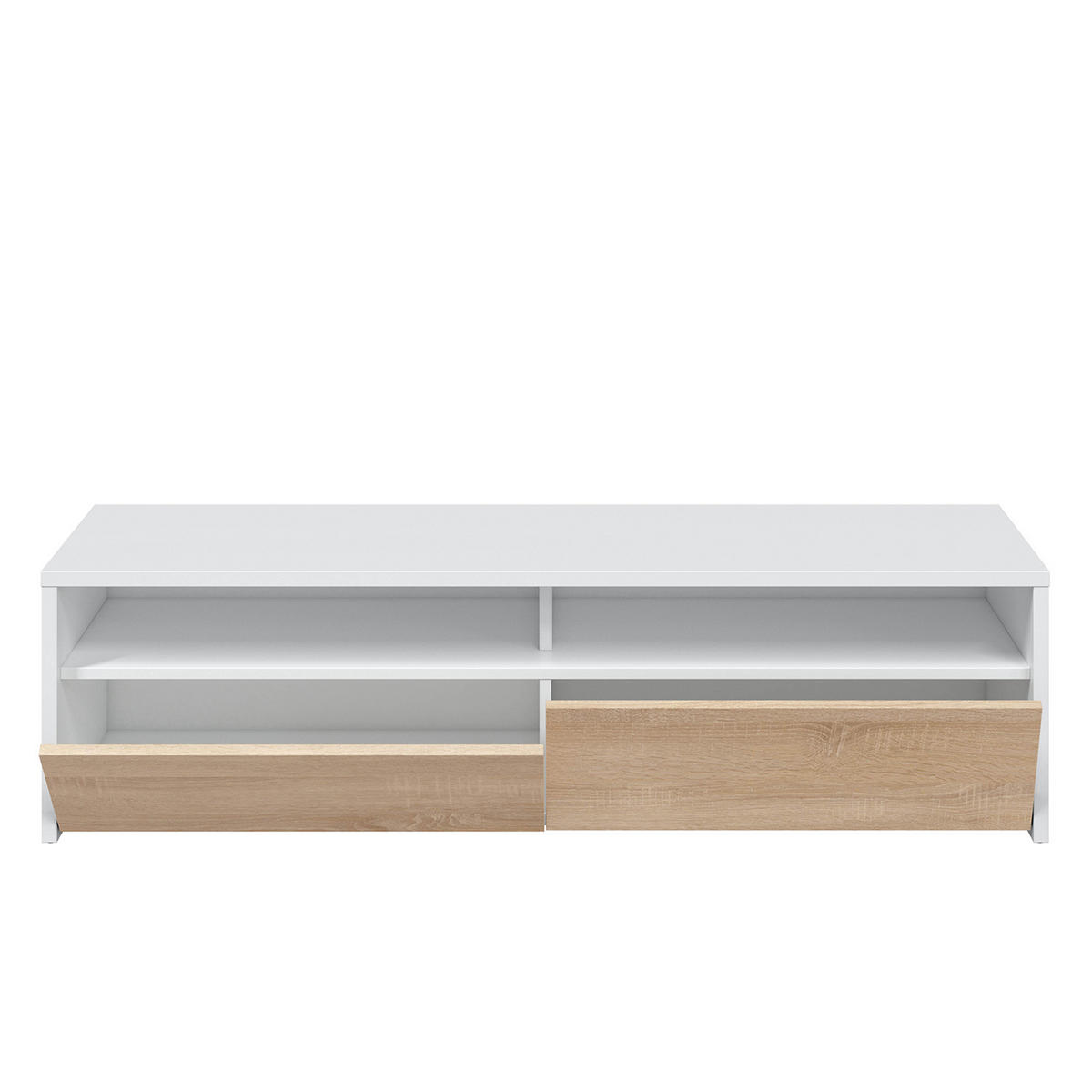 TV-ELEMENT Silva 2 Türen weiß - Weiß, Holzwerkstoff (130/35/40cm) - VS Venta-stock