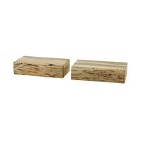NACHTTISCH SESA 2ER SET Holz Akazie - Braun, Holz (40/10/20cm) - KAWOLA