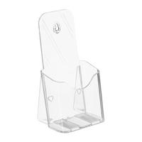STOJAN na letáky - priehľadné, plast (11/20/8.5cm) - Relaxdays