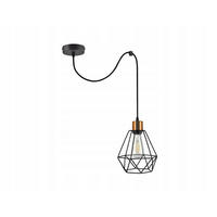 PENDELLEUCHTE EDISON - Goldfarben/Schwarz, Metall (20/20/150cm) - kiki design