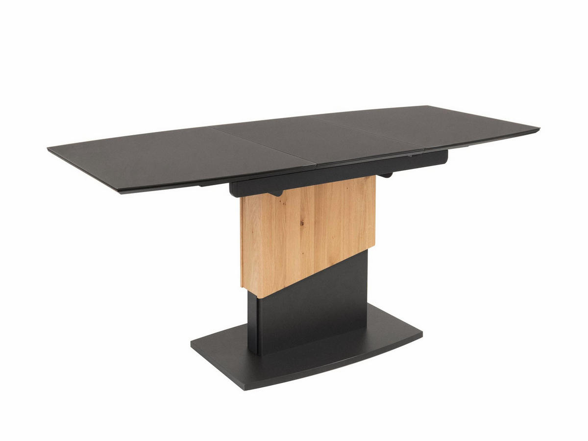 COUCHTISCH höhenverstellbar und ausziehbar Cierra 115x54x70 Wildeiche - Wildeiche/Grau, Glas (115/70/70cm) - 58aufmkessel