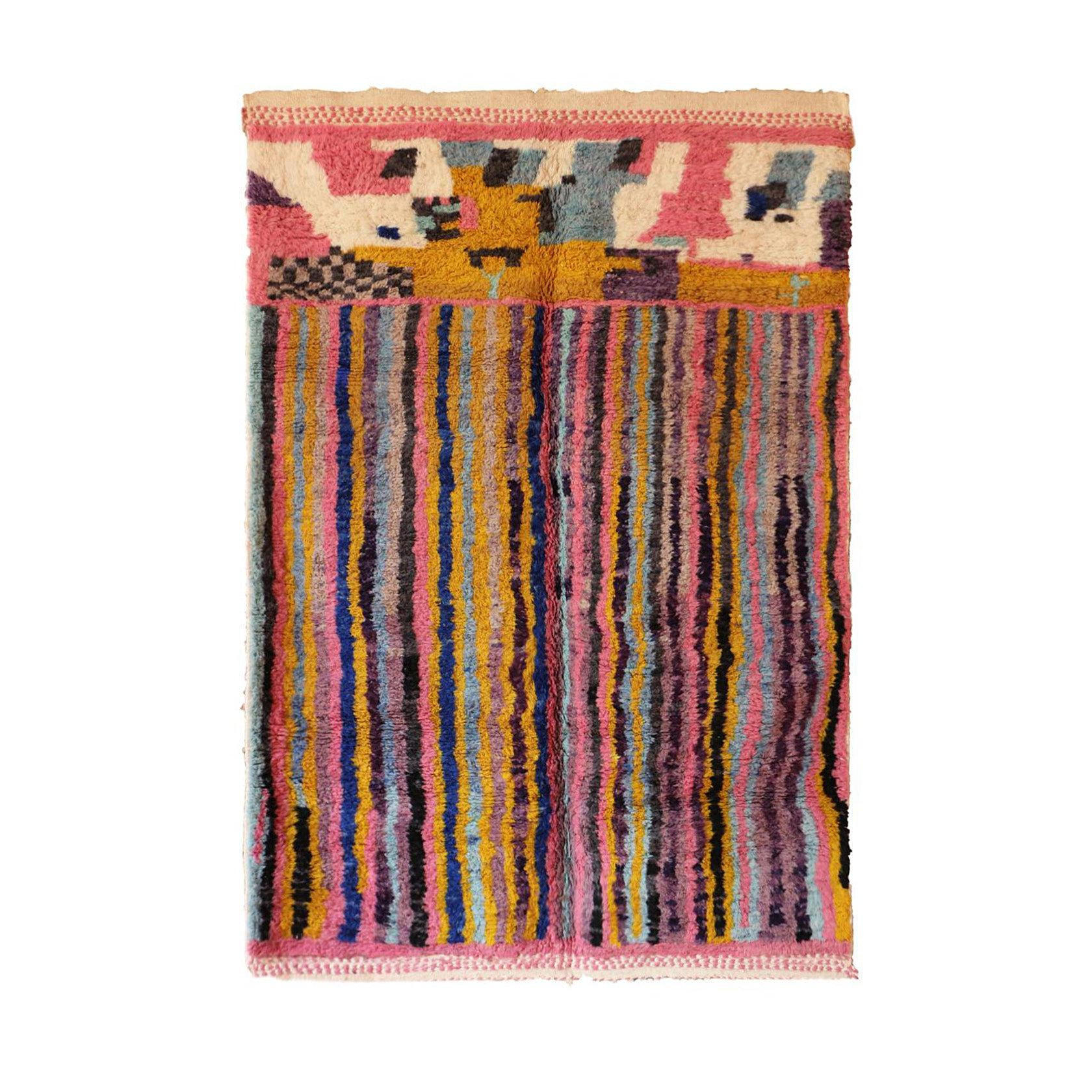 BERBERTEPPICH aus Marokko aus reiner Wolle 200x 300 cm - Multicolor, Naturmaterialien (200/300cm) - AFK Living