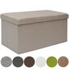 SITZBANK Faltbar, 76/38/38 cm, mit Trennwand, 80 Liter, Beige - Beige, Kunststoff (38/38/76cm) - Dunedesign