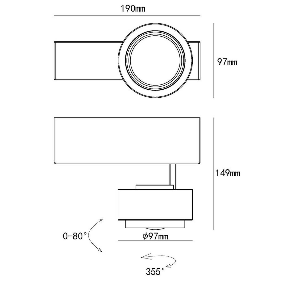 LED DECKENLEUCHTE Christine Weiß - Weiß, Metall (19/9.7/15cm)