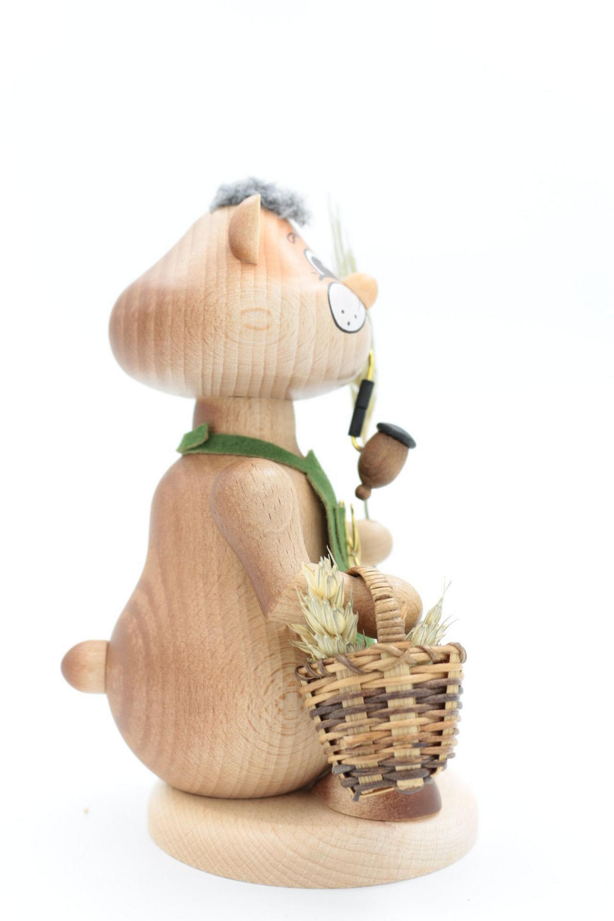 RAUCHFIGUR Hamster Urhamster-Mann 18 cm - Multicolor, Holz (12/18/0.1cm)